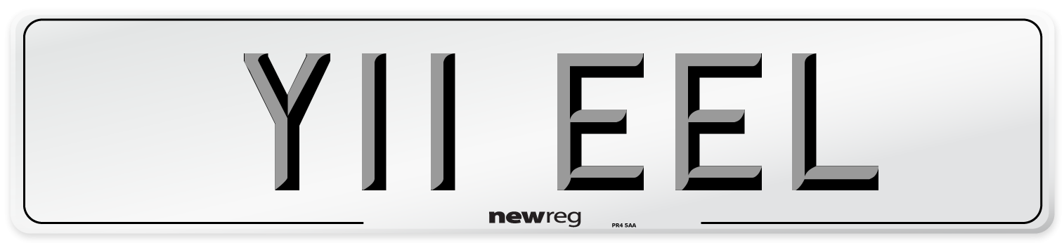 Y11 EEL Number Plate from New Reg